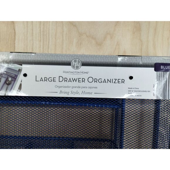 Large Blue Drawer Organizer Utensil Flatware Hunting Home Kitchen - Picture 6 of 6